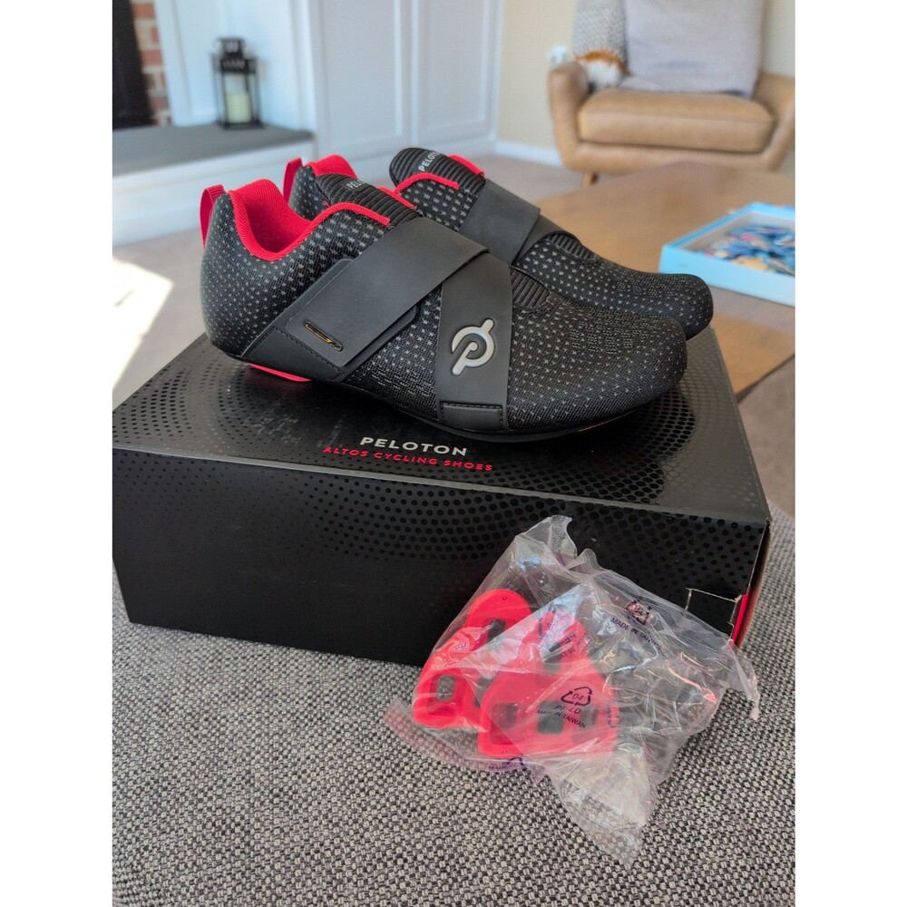 Brand new Peloton Altos cycling shoes with look delta cleats + box US women's 8